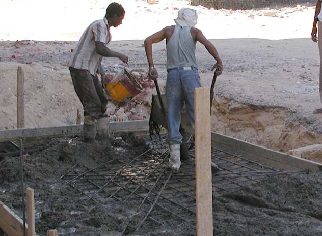 Beton einbringen