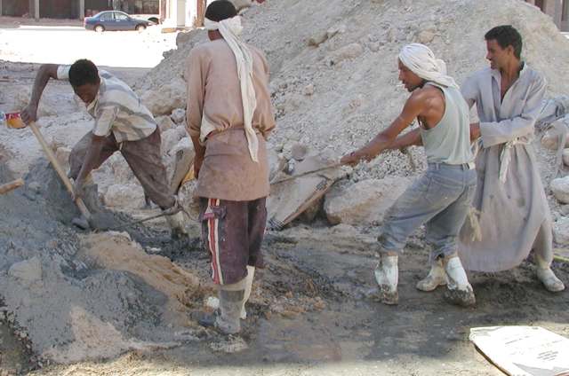 Beton händich mischen