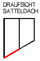 Draufsicht Satteldach